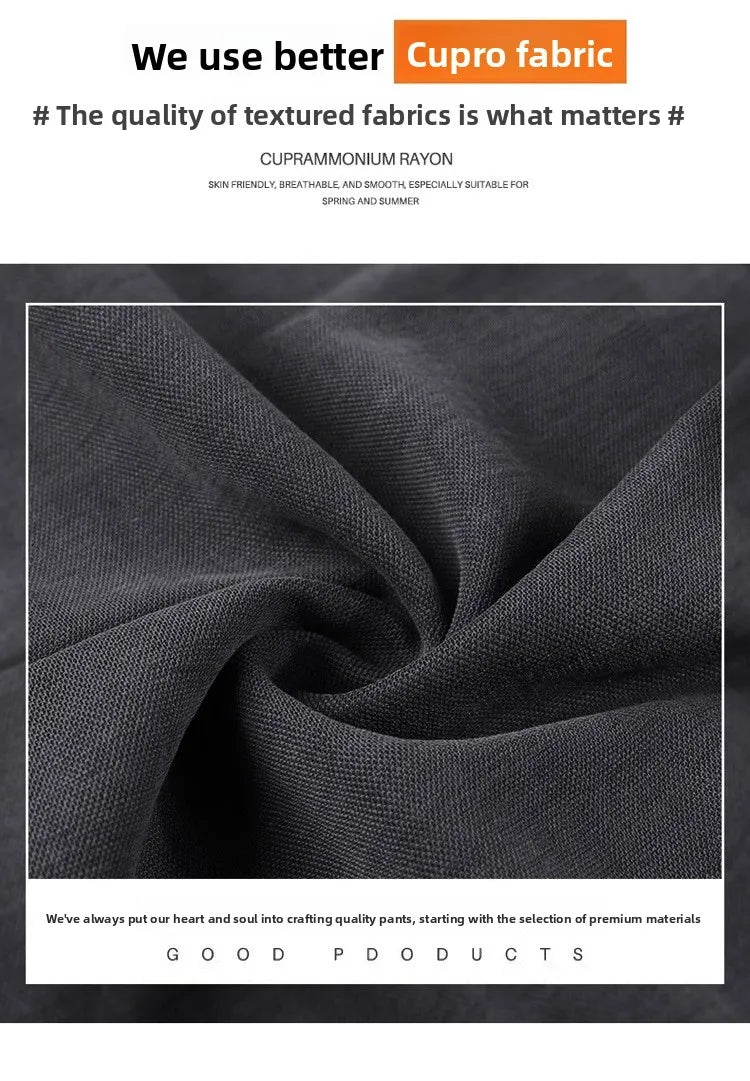 Pregnant woman's pants - Outerwear for autumn and winter: Wide-leg pants, nine-inch length, straight shape, with drawstrings.