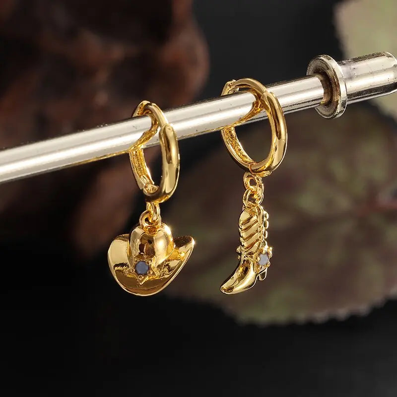 Geometric Heart Shaped Sun Pendant Earrings Stainless Steel Women's Earrings Fashion Charm Hip Hop Trendy Wedding Jewelry