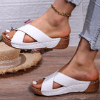 Women's Sandals 2025 Summer Shoes Women Heels Sandals Casual Indoor Outdoor Women Slippers Summer Sandals Heeled Sandalias Mujer