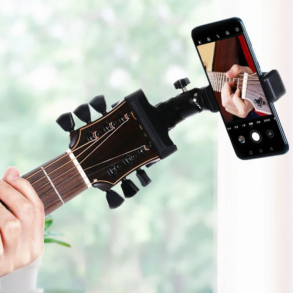 Mobile Phone Holder Stand Multifunctional Cell Phone Stand Clamp Guitar Head Phone Mount Musical Instrument Accessories