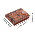 Men's Wallets With 100 US Dollar Pattern Wallet Male Leather Wallet Photo Card Holder Fashion Large Capacity Wallet Purse Bag