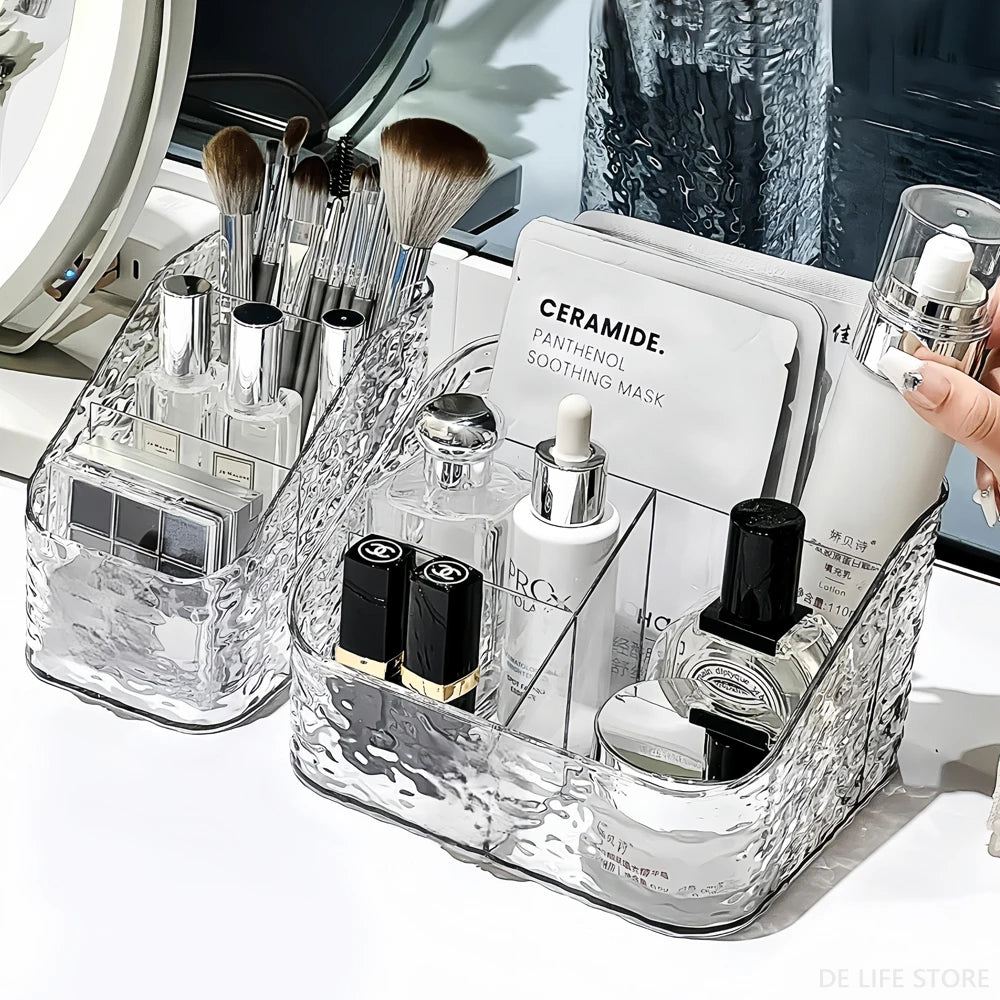 Cosmetic Organizer For Vanity Makeup Organizer Clear Acrylic Cosmetic Storage Box Perfume Holder Skincare Organiser For Lipstick