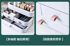 Cosmetic organizing box, tabletop dresser drawer, jewelry shelf, high-end feel, large-capacity skin care product storage box