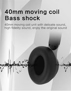 Hifi Wireless Headphones 9D Heavy Bass Surround Stereo Bluetooth Earphones Foldable Adjustable Support TF Card/AUX Play With Mic