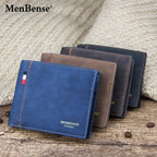 Men Wallet PU Business Foldable Wallet Luxury Billfold Slim Hipster Credit Card Holders Inserts Coin Purses Vintage Walltes