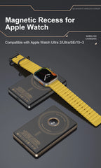 3 In 1 Magnetic Power Bank battery QI 15W Wireless Fast Charing With Intelligent  LCD Screen for iPhone 12-17 Pro Watch Airpods