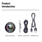 Handsfree Calling Car Kit Bluetooth Wireless Receiver 3.5mm Aux Wireless Music Receiver Support Connecting 2 Devices Car Adapter