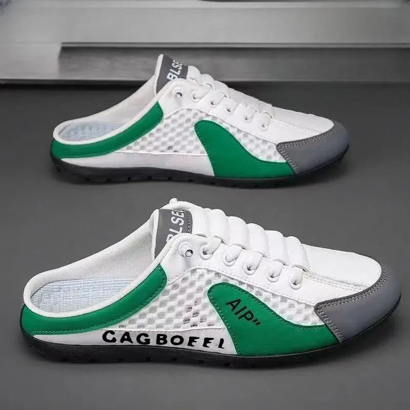 Summer Men's Half Slippers Trendy New Casual Shoe Light Walking Flats for Men Non Slip Sneaker Hot Sale Man Shoes Zapatos Hombre