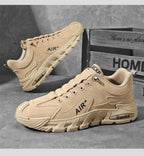 Men's Work Shoes 2025 New Sle Breathable Slip-On Anti-Slip Wear-Resistant Casual Sports Shoes Thick Bottom Labor Protection