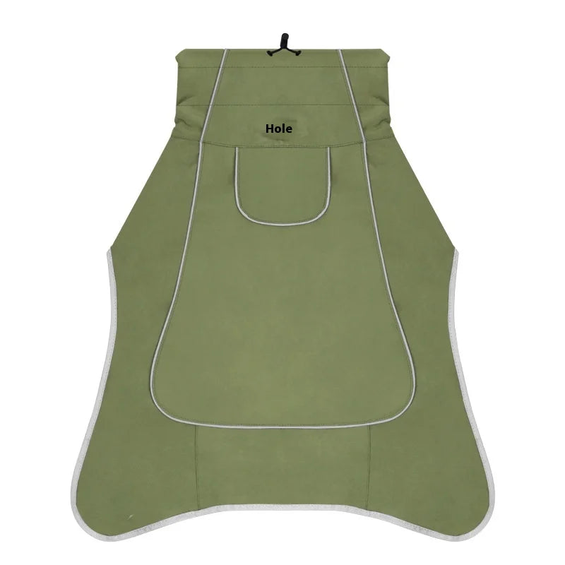 Winter Large Dog Jacket Waterproof Windproof Warm Fleece Lined Adjustable All-Weather Outdoor Pet Coat for Big Breed