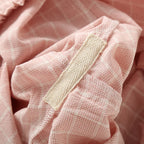 Pajama Pants Women Plaid Cotton Home Trousers Loose Breathable and Soft Straight Leg Trousers Fashionable Sleeping Pants