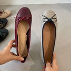 Shallow Female Soft Round Toe Ladies Flats With Shoes Slides Footwear Fashion Butterfly-Knot Women Ballet Flats Dance Shoes