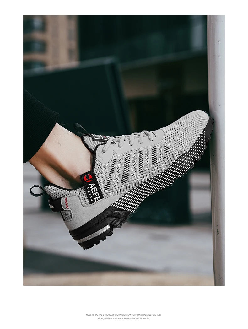 New Men Running Shoes Breathable Outdoor Sports Shoes Lightweight Sneakers for Men Comfortable Athletic Training Footwear