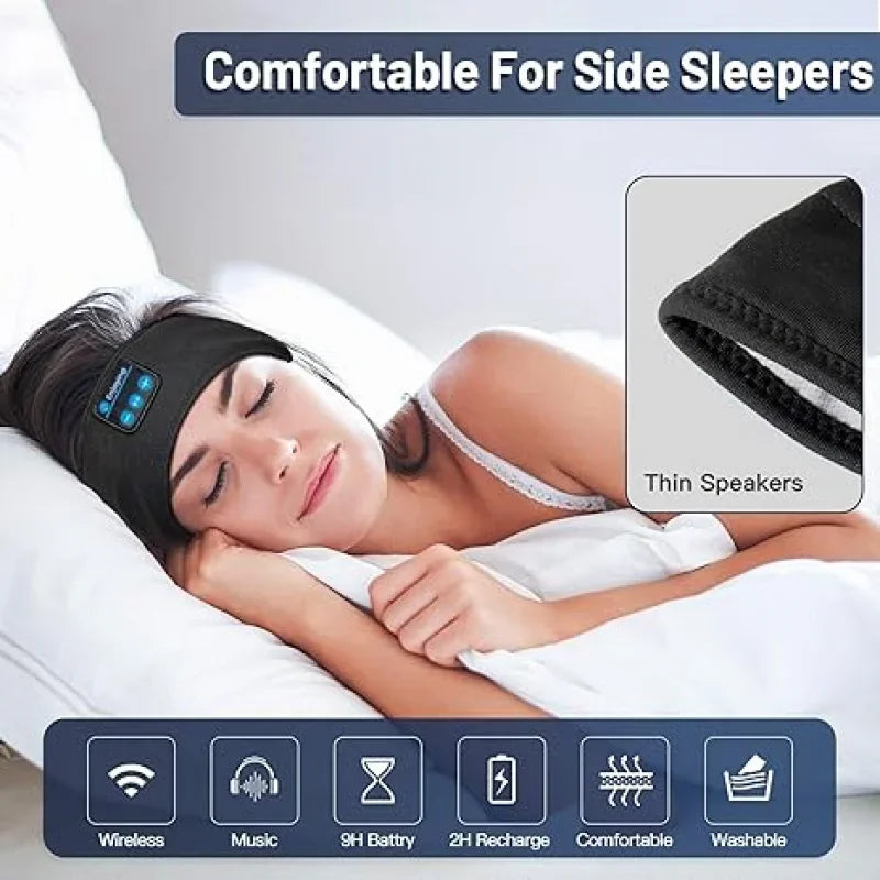 Fone Bluetooth Earphones Sports Sleeping Headband Elastic Wireless Headphones Music Eye Mask Wireless Bluetooth Headset Headband