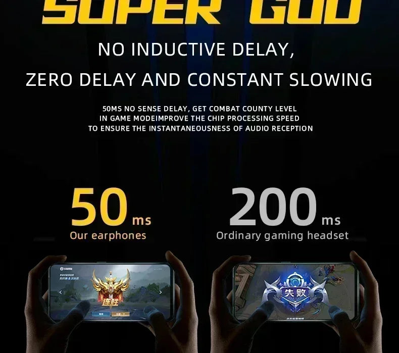 Original Wireless Headphones Game Bluetooth Headphones with Microphone Noise Reduction High Fidelity Bass Earphones