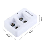 Charger Adapter Lithium Battery Charger 2 Slots Battery Charger USB Charger 9V Battery Charger Rechargeable Batteries Charger