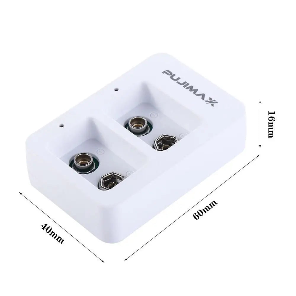 Charger Adapter Lithium Battery Charger 2 Slots Battery Charger USB Charger 9V Battery Charger Rechargeable Batteries Charger