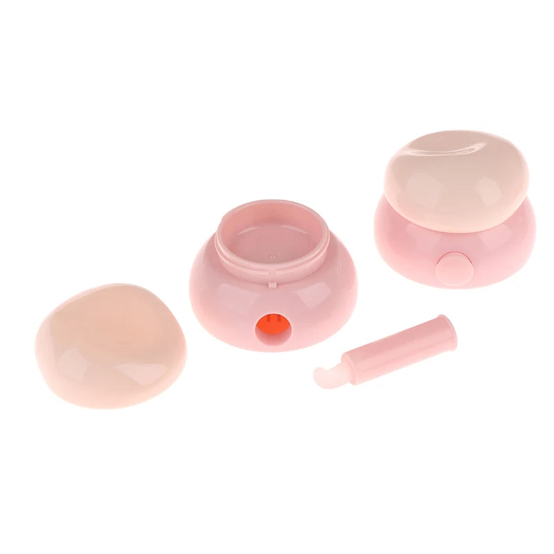 3.5g Mini Cosmetic Empty Jar Pots Makeup Skincare Container Face Cream Box Lip Balm Box With Silicone Spoon Refillable Bottles