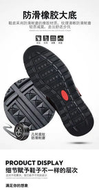 Men Sandals Leather 2024 Summer Breathable Casual Shoes for Man Slip on Clogs Outdoor Walking Shoes Non Slip Hand Made Sandalias