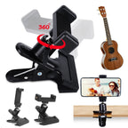 Mobile Phone Holder Stand Multifunctional Cell Phone Stand Clamp Guitar Head Phone Mount Musical Instrument Accessories