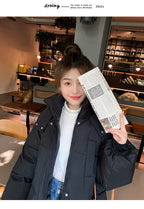 2024 New Winter and Autumn Women White Duck Down Hoodies Puffer Jackets Coats Warm Windproof Black White Coats