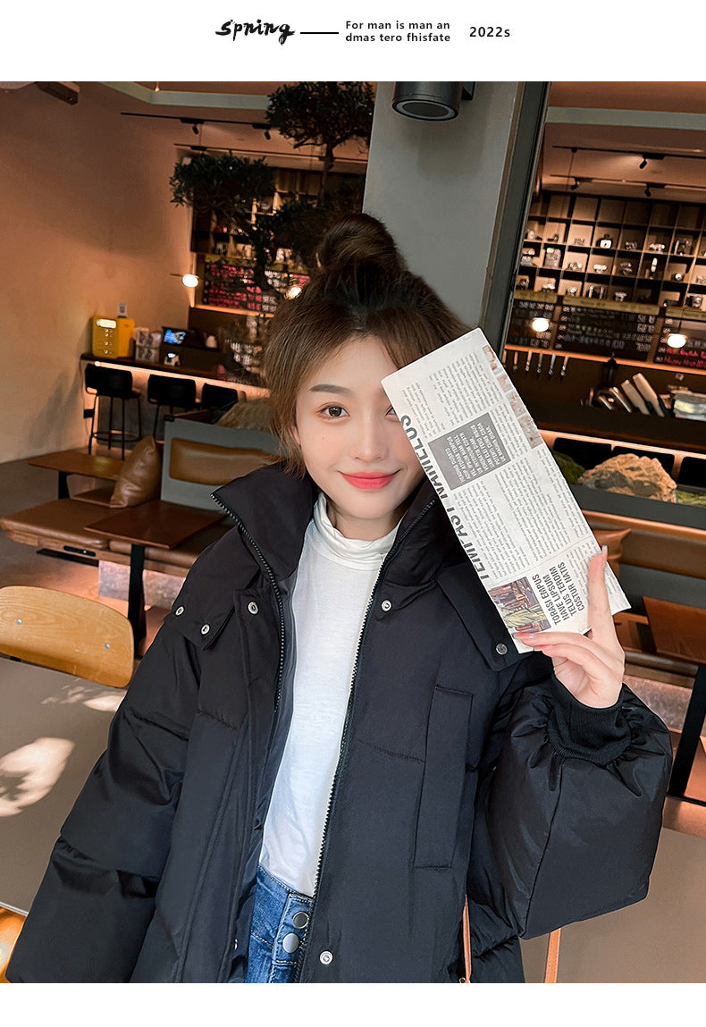 2024 New Winter and Autumn Women White Duck Down Hoodies Puffer Jackets Coats Warm Windproof Black White Coats