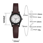 Couples Watches Leather Strap Minimalist Fashion Quartz Wristwatches Multiple Colors for Loved Ones Gift Parejas Reloj