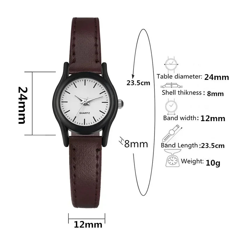 Couples Watches Leather Strap Minimalist Fashion Quartz Wristwatches Multiple Colors for Loved Ones Gift Parejas Reloj
