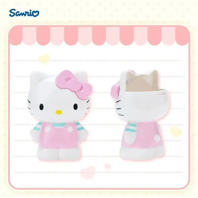 Cute My Melody Cosmetics Storage Can Cute Pink Brush Container Aesthetic Desktop Display for Makeup Lovers