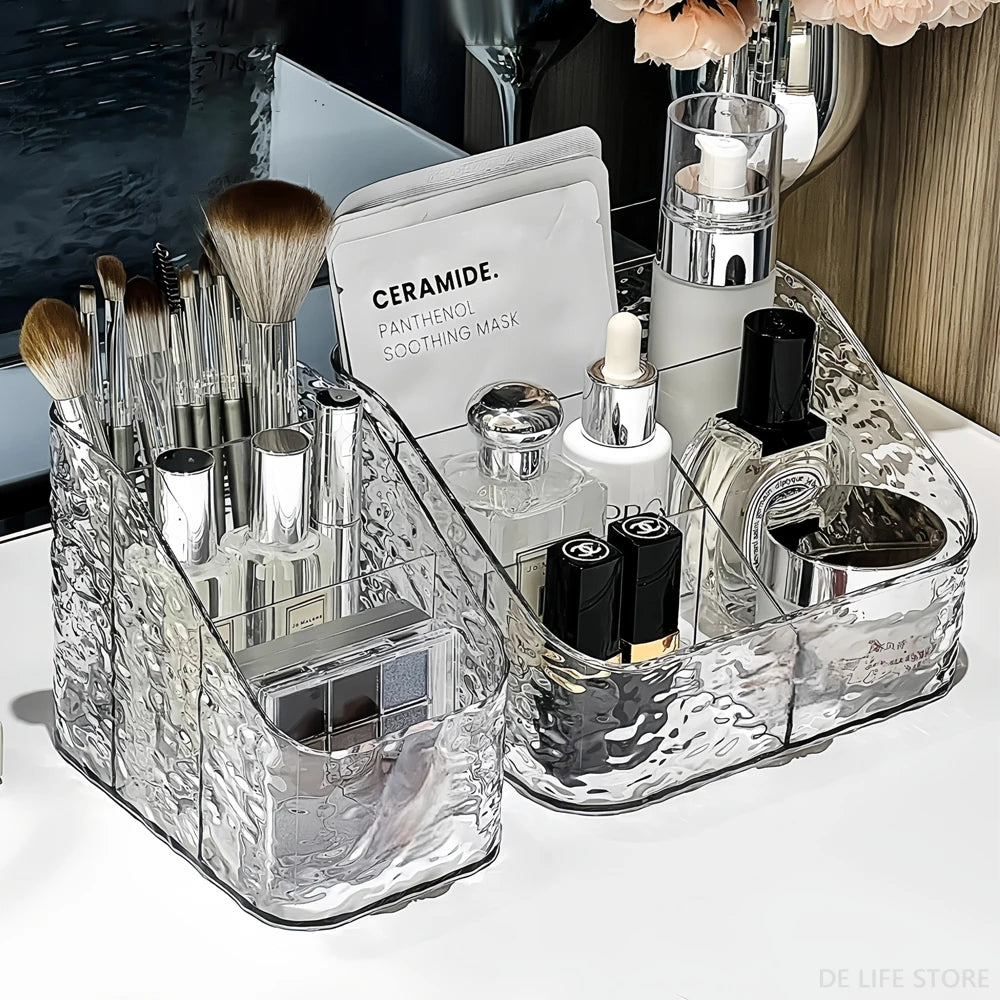 Cosmetic Organizer For Vanity Makeup Organizer Clear Acrylic Cosmetic Storage Box Perfume Holder Skincare Organiser For Lipstick