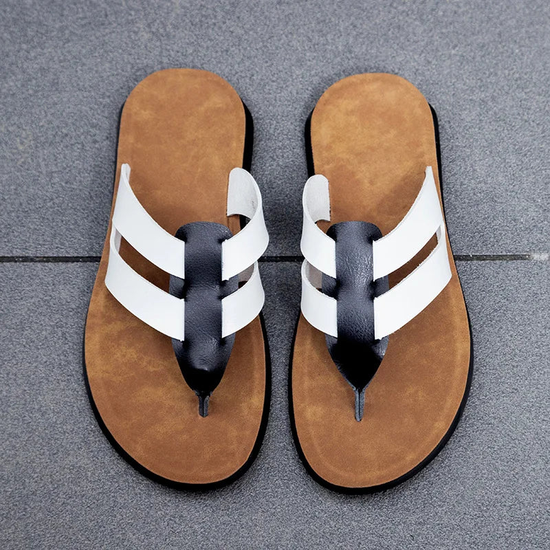 Men's High Quality Sandals Summer Men Shoes Breathable Walking Beach Slippers Outdoor Sandals Casual Fashion Male Filp Flops