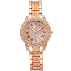 Women's Watches Fashion Original Quartz Wrist Watch for Ladies Roman Dial Dazzling Diamond Waterproof Luminous Luxury New