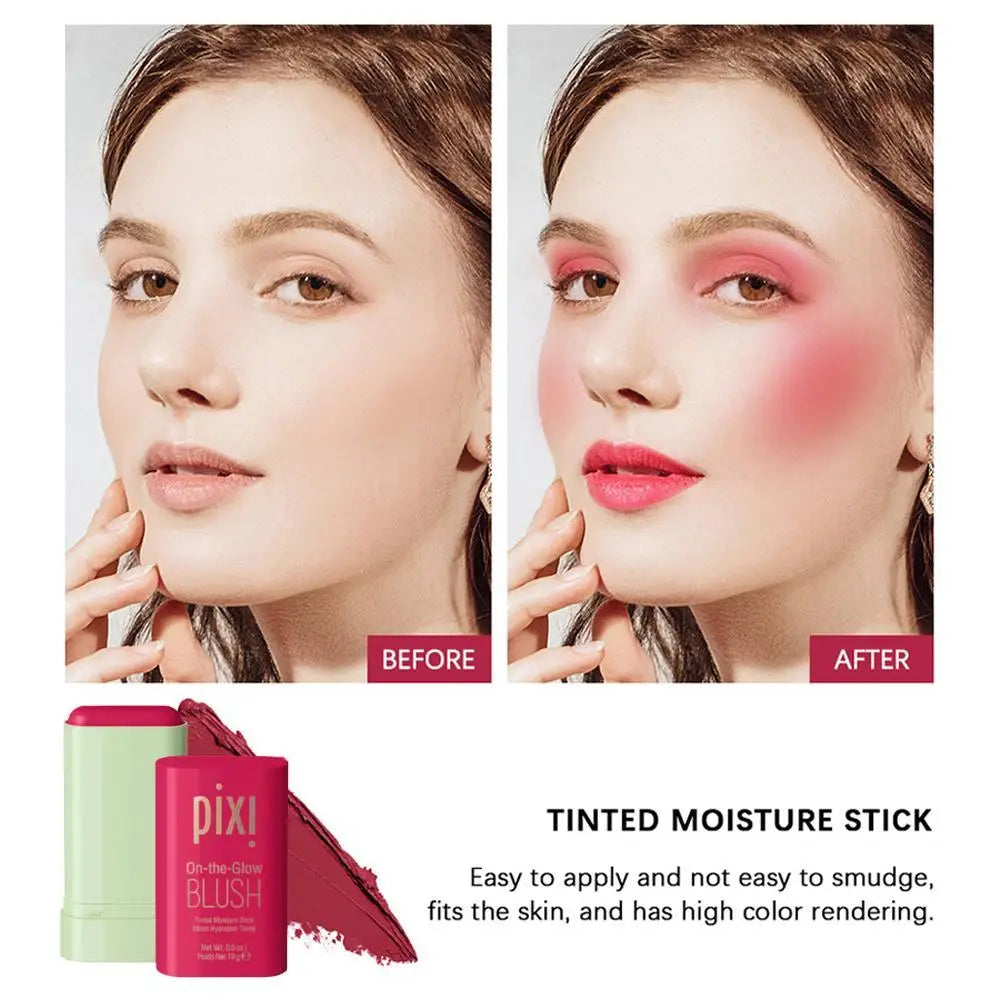 Cheek 3-in-1 Lip Tinted Moistured Blush Stick Silky Brighten Blush Cream Blusher Cosmetics Tubes Matte Contour Cosmetics New