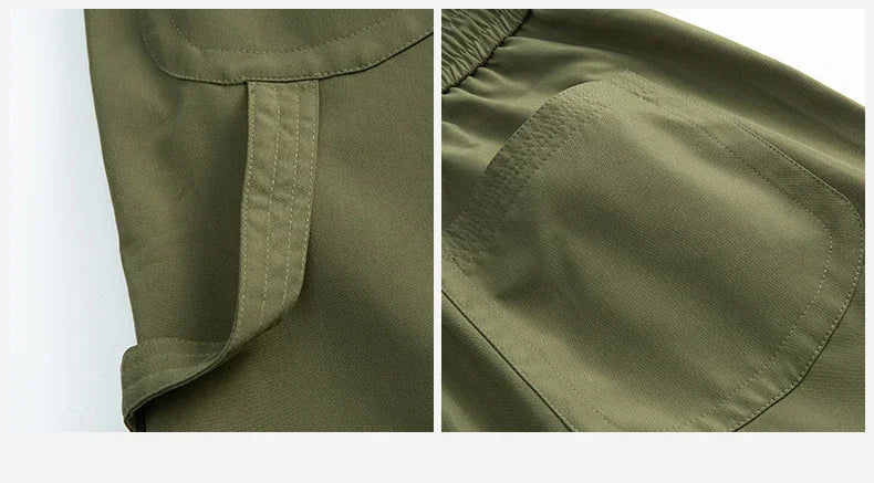 Men's outfit pants are versatile, trendy, loose, straight-leg outdoor work pants and trendy brand tight-fitting windbreakers