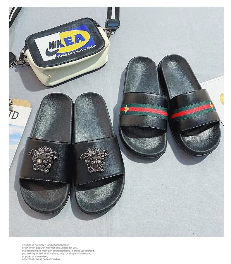 Slippers for Men Ultra Soft Slides Sandals Men Casual Summer Brand Non-slip Wear-resistant Indoor Outdoor Man Summer Slippers