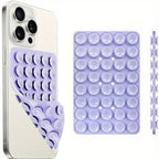 Silicone Suction Cup Phone Mount Hands-Free Mobile Stand Airplane Travel Essential Compatible with Any Smartphone