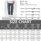 Mens Sweatpants Straight Fit Joggers for Sports and Streetwear Loose Oversized Drawstring Long Pants Men Multi-pocket Pants