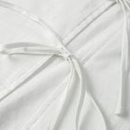 Casual Solid Lace Up Women Blouse Deep V-neck Long Sleeve Loose Female Shirt 2025 Spring Summer New Fashion Sweet Ladies Blouses