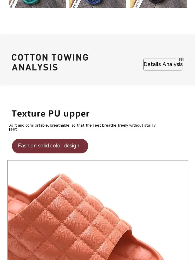 Home Bathroom Slippers Women Fashion Soft Sole EVA Indoor Slides Woman Sandals 2023 Summer Non-slip Woman Man Slippers