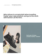 Men's Mid-top Shoes with Simple Solid Color Design Flat Bottom for All Seasons Durable  Anti-slip Lace-up Walking Casual Shoes