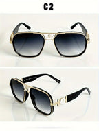 Stylish, Exquisite, Sexy and Elegant Square Glasses, Unique Temple Design, Suitable for Men and Women Outdoor Sports, Parties, Vacation, Travel, Driving, Fishing, Photo Props Provided