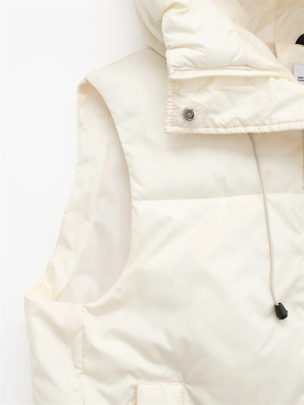 Women's Winter Coat 2025 New Fashion Autumn Hooded Cotton Vest Jacket for Women Casual Chic Ladies Clothes