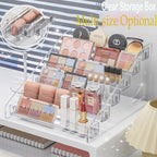 Transparent Storage Box Clear Makeup Organizer Multi-layer Cosmetic Storage Rack Organization And Storage Case Cosmetics Make Up