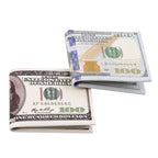 Men's Wallets with 100 US Dollar Pattern Wallet Male Canvas Walet Photo Card HolderFashion Large Capacity Wallet Purse Bag