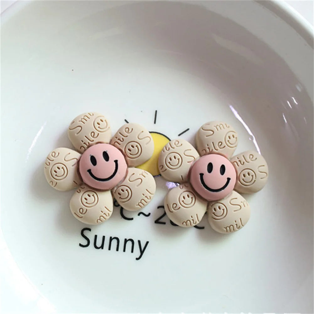 10-30Pcs Cartoon Resin Flowers Flatback Cabochon Garment Jewelry Making Stationery Case Decor DIY Hair Accessory Craft Materials