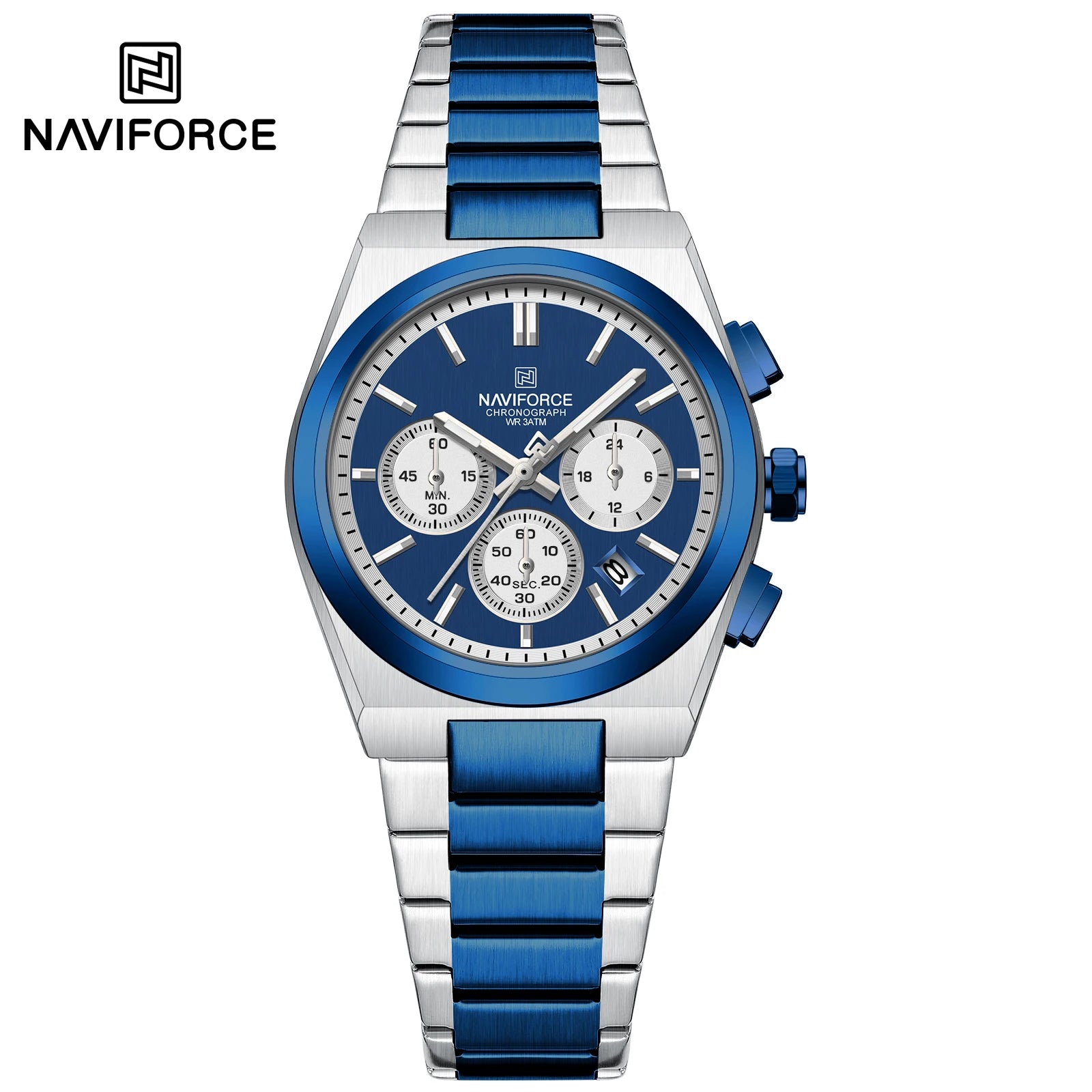 NAVIFORCE Luxury Couple Watches Set - Men's And Women's Fashion Quartz Wristwatches Waterproof Stainless Steel 2025 New Arrival