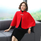 Autumn Winter  Warm Imitation Mink Velvet Shawl Thicken Elegant Short Sweater Shawl Luxury Outerwear Coat  Women Gift