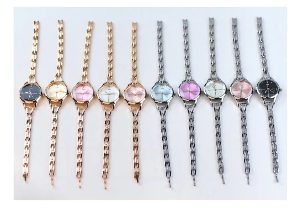 Women's Watches Elegant Woman Watch Quartz Gifts for Women Luxury Fashion Stainless Steel Alloy Women's Wristwatch Accessories