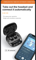 Wireless Sports Bluetooth Headphones Highend Tws Dual Ear Sleep In Ear Md538 Mini Painless Call Noise Cancelling Thin Headphones