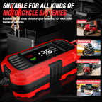 Digital For Lead-Acid Battery Charger Smart Battery Charger For Car Motorcycle Scooter Battery Charging Battery Maintenance